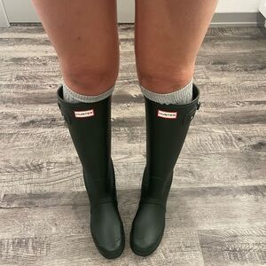 Hunter - Women's Original Tall Green Rain Boots